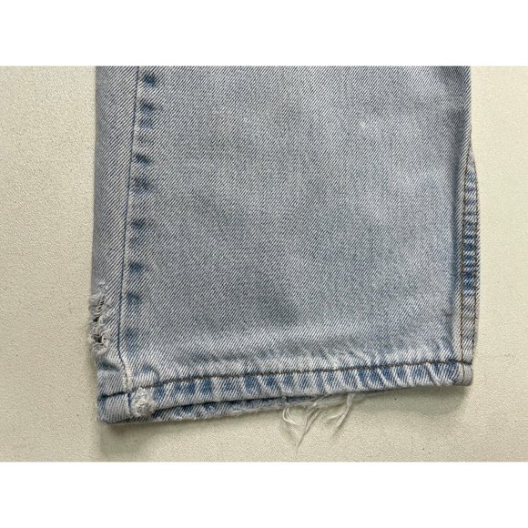 VINTAGE Levi's 505 Straight Denim Jeans Men Size 35 X 32 Blue USA Tag Size 38x32 - Picture 4 of 10